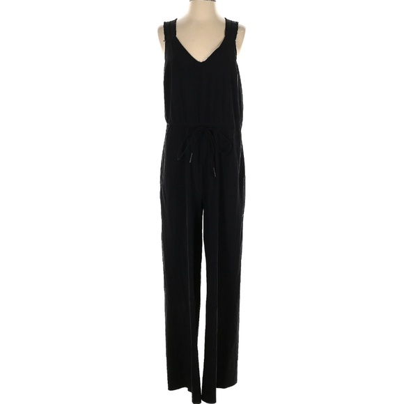 NWOT Athleta Savannah Jumpsuit- black- SIZE 6 - Picture 1 of 6
